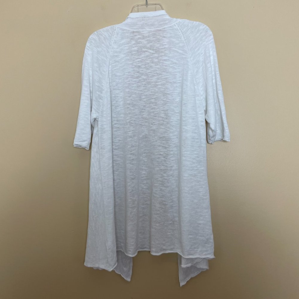 Eileen Fisher Linen Cotton Open Front Cardigan XL - Picture 5 of 8
